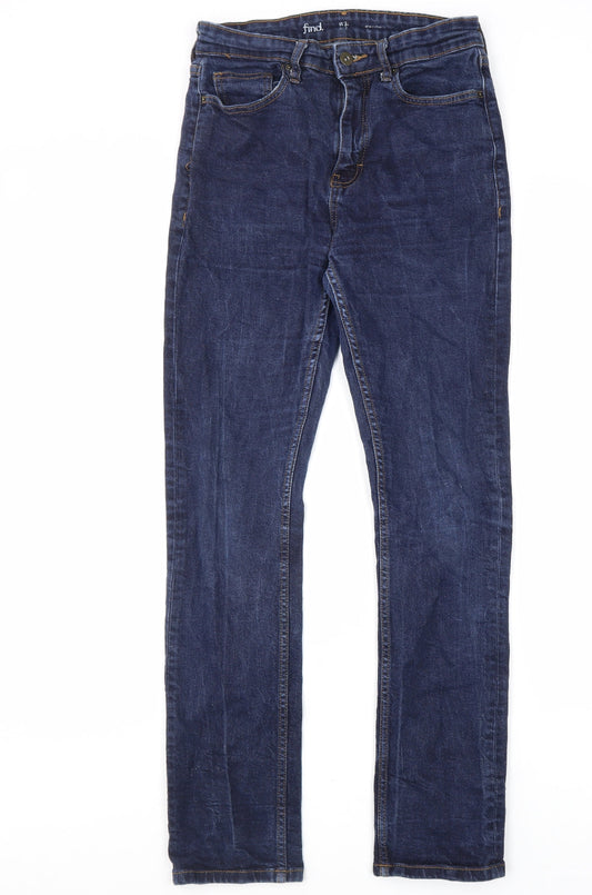 find. Womens Blue Cotton Skinny Jeans Size 32 in L32 in Regular Zip