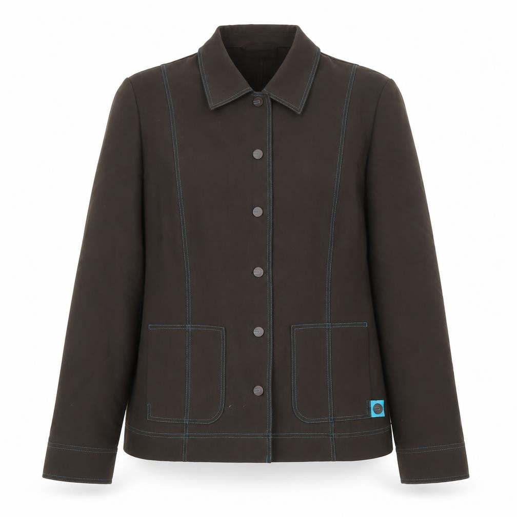Sommermann Womens Brown Jacket Size 14 Snap