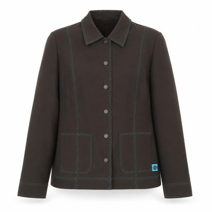 Sommermann Womens Brown Jacket Size 14 Snap