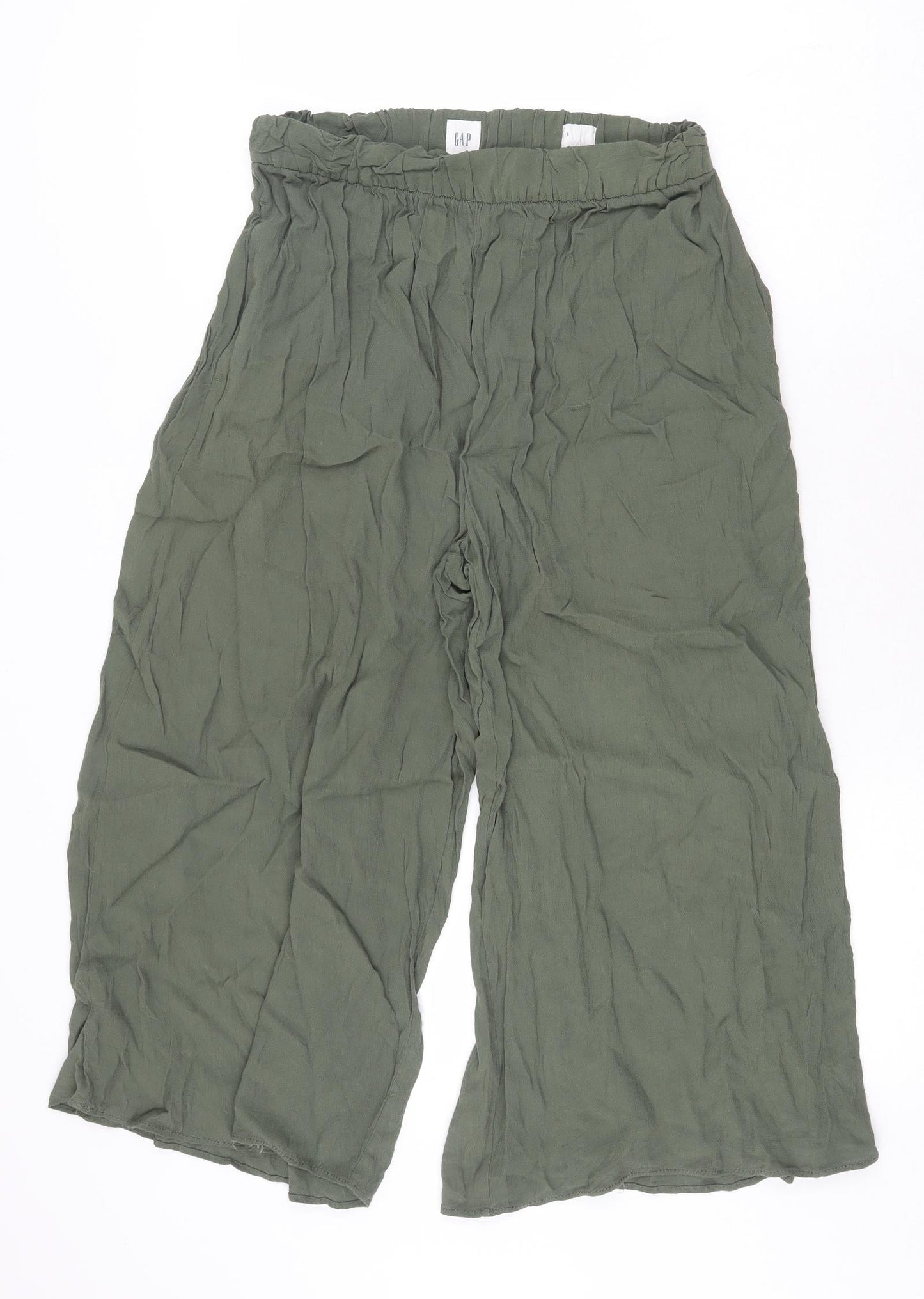 Gap Womens Green Polyester Trousers Size S Regular