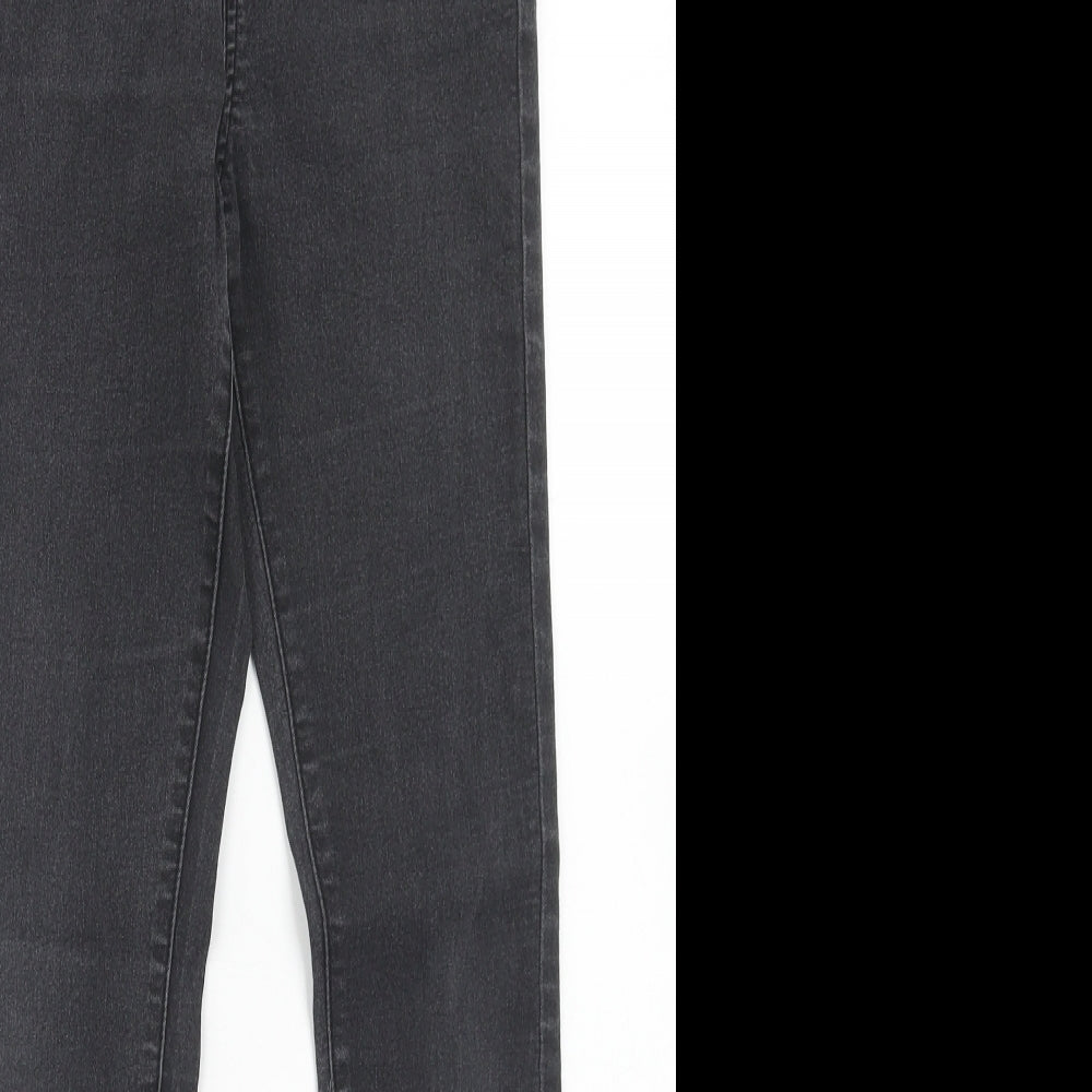 Noisy may Womens Black Cotton Skinny Jeans Size S L30 in Regular Zip