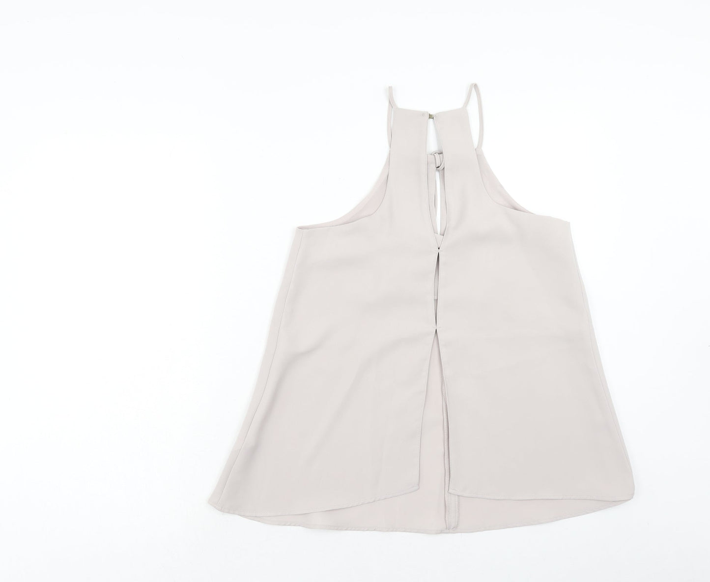 River Island Womens Beige Polyester Camisole Tank Size 8 Square Neck