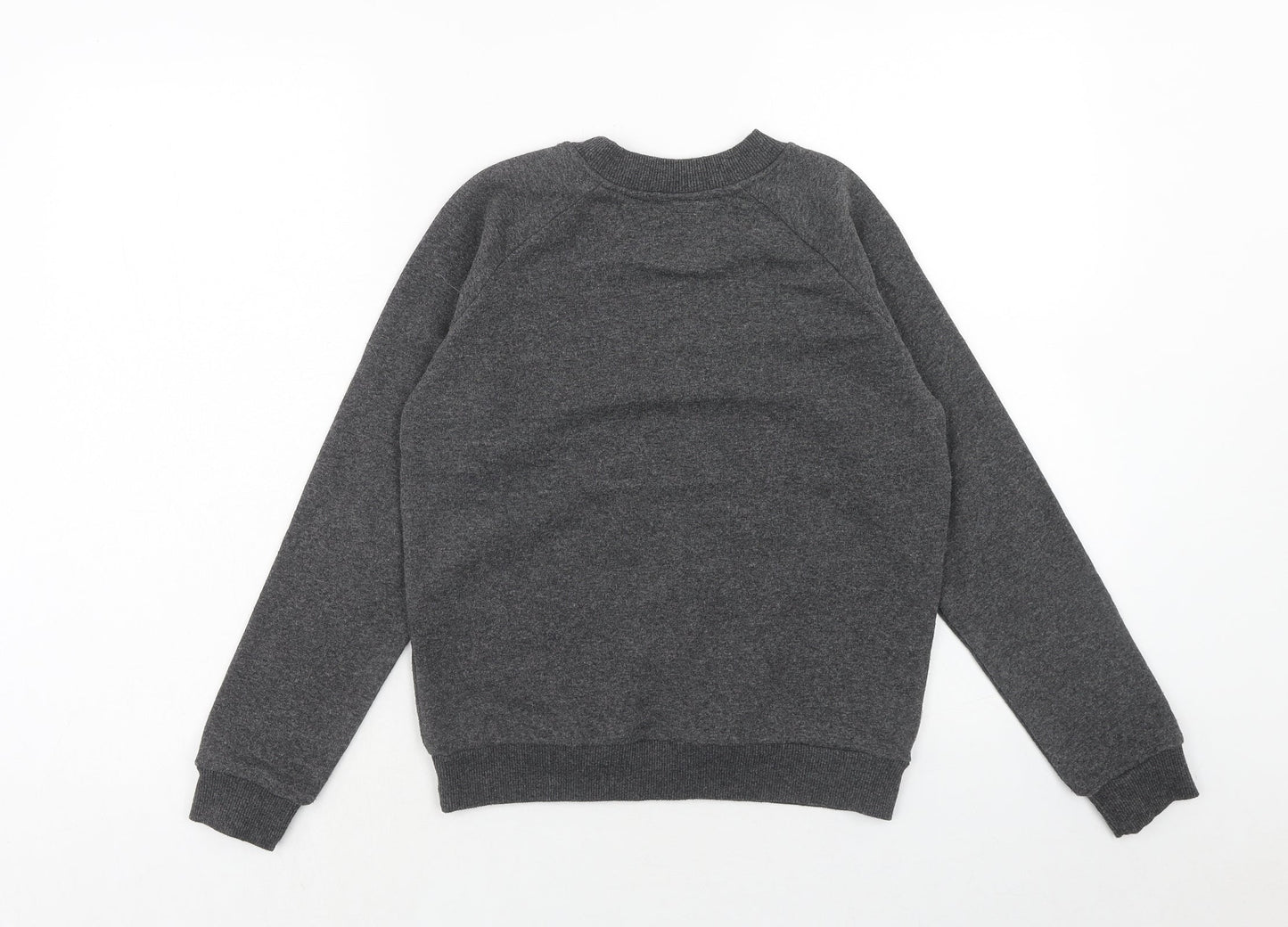 Franklin & Marshall Girls Grey Cotton Pullover Sweatshirt Size 10 Years Pullover