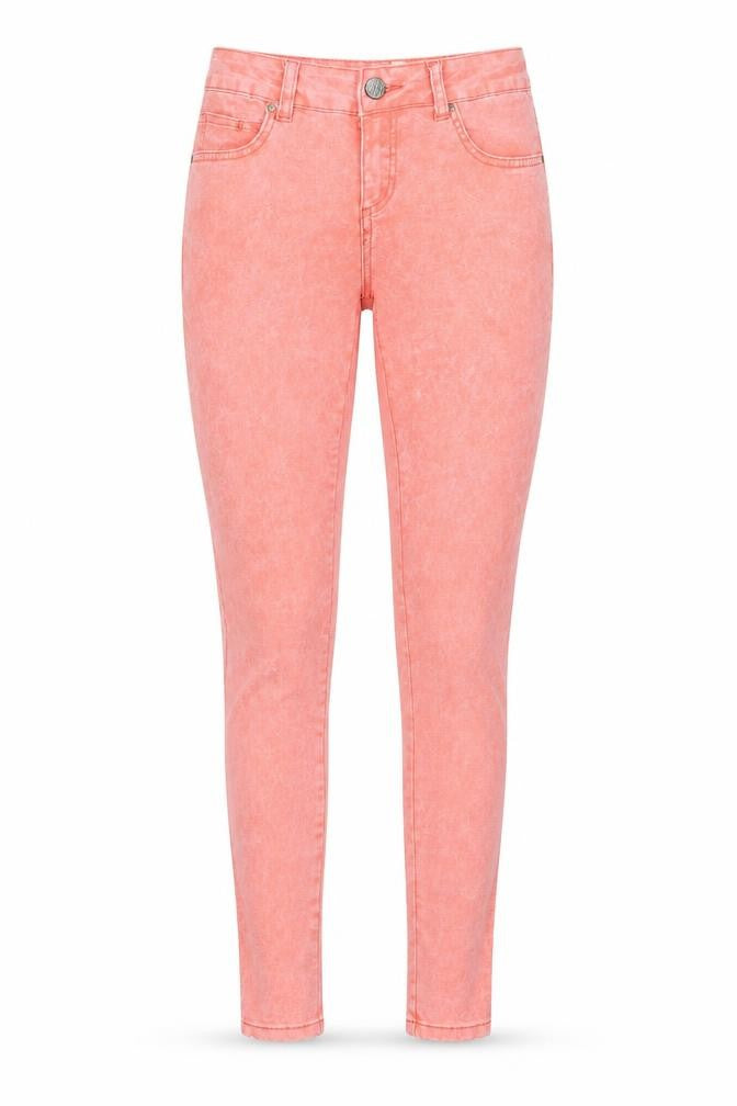Select Womens Pink Cotton Skinny Jeans Size 6 Regular Zip