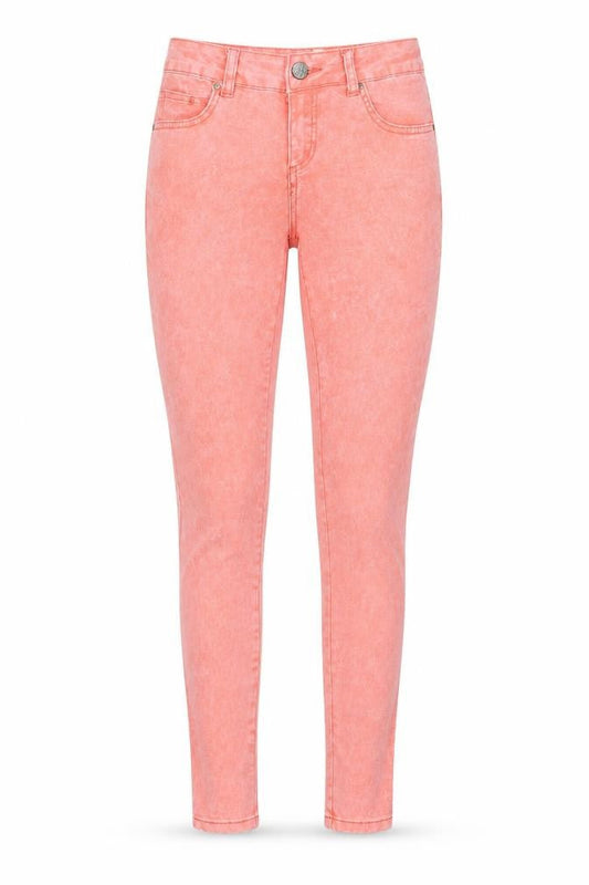 Select Womens Pink Cotton Skinny Jeans Size 6 Regular Zip