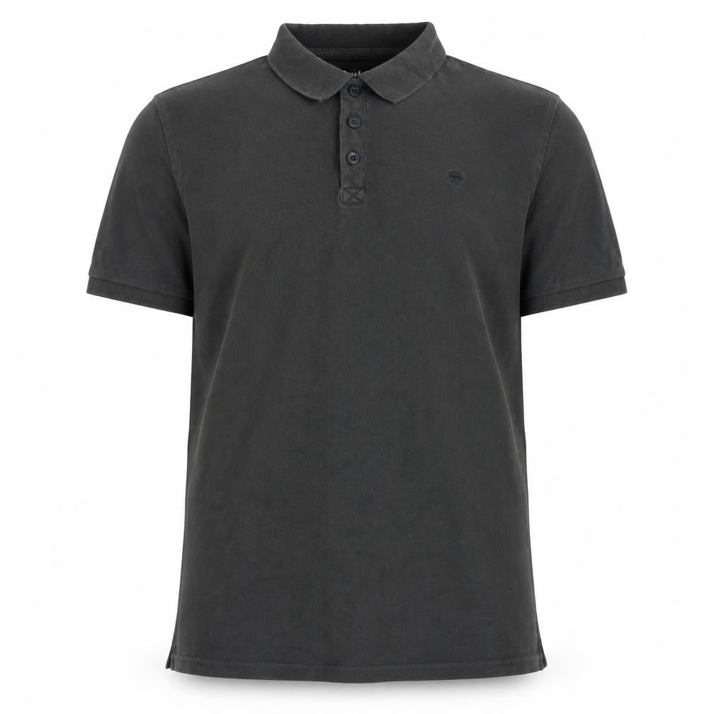 Nutmeg Mens Grey Cotton Polo Size L Collared Button