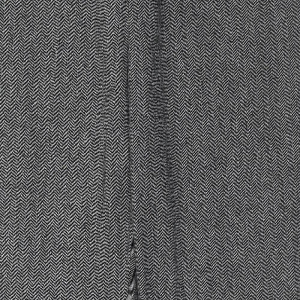 Uniqlo Womens Grey Polyester Dress Pants Trousers Size 32 in Regular
