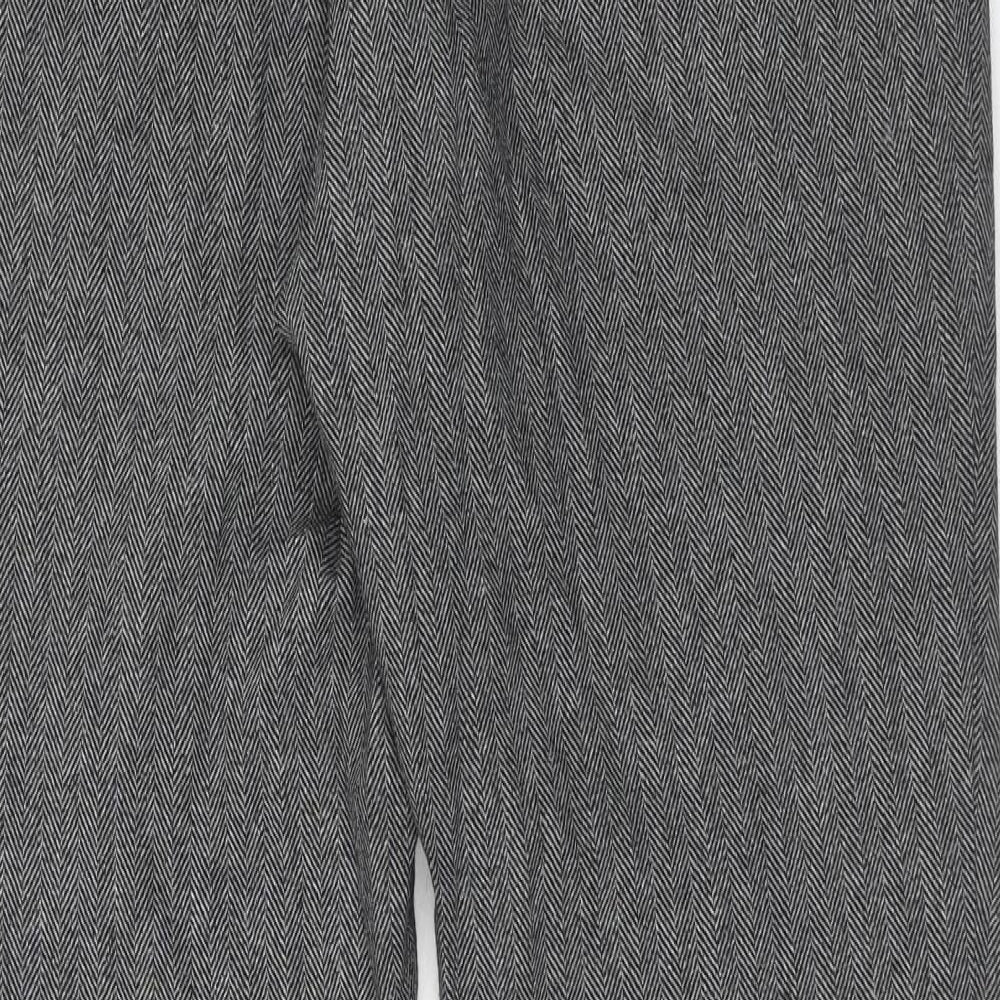 Uniqlo Womens Grey Polyester Dress Pants Trousers Size 32 in Regular