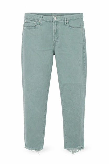 Gap Womens Green Cotton Straight Jeans Size 32 in Regular Zip