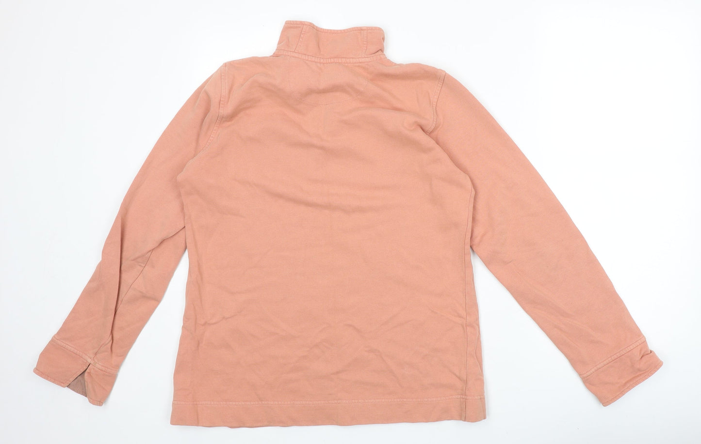 Orvis Womens Pink 100% Cotton Pullover Sweatshirt Size M Snap