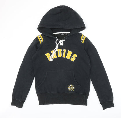 Touch Womens Black Cotton Pullover Hoodie Size S Pullover
