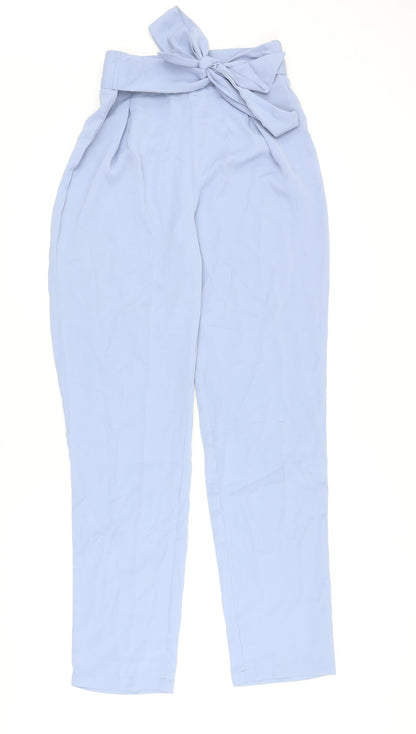 SHEIN Womens Blue Polyester Dress Pants Trousers Size S Regular Zip
