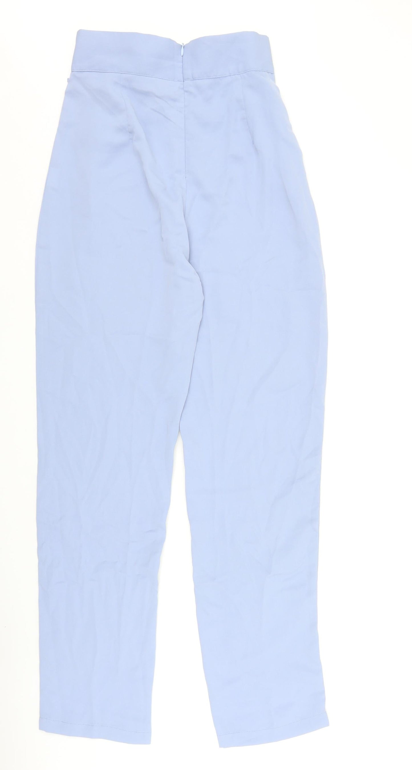 SheIn Womens Blue Polyester Dress Pants Trousers Size S Regular Zip