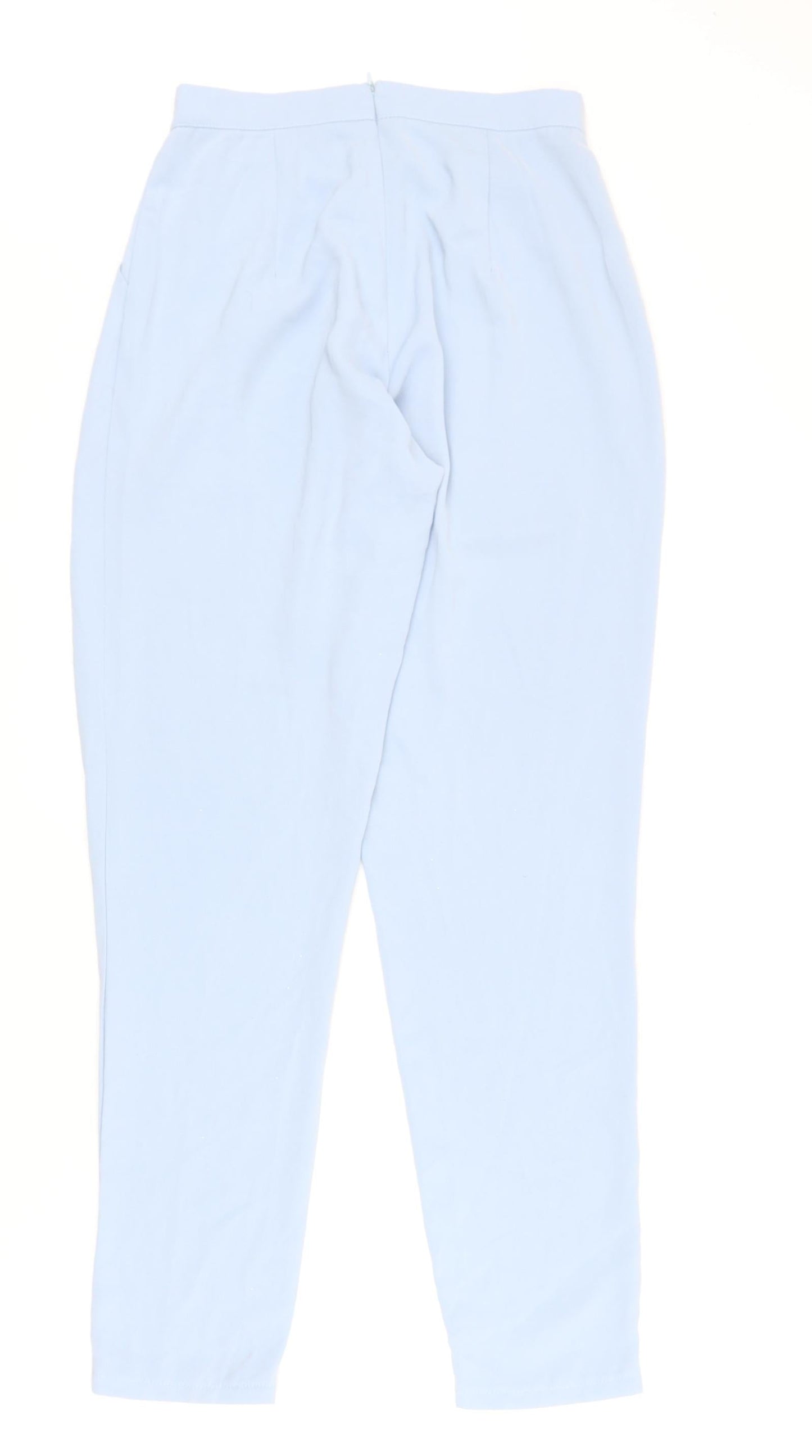 Missguided Womens Blue Polyester Dress Pants Trousers Size 8 Regular Zip