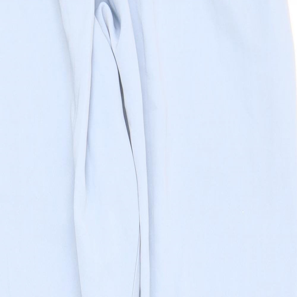 Missguided Womens Blue Polyester Dress Pants Trousers Size 8 Regular Zip