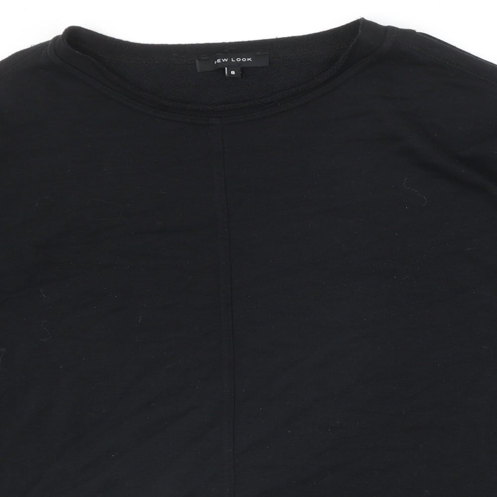 New Look Womens Black Polyester Pullover Sweatshirt Size 8 Pullover