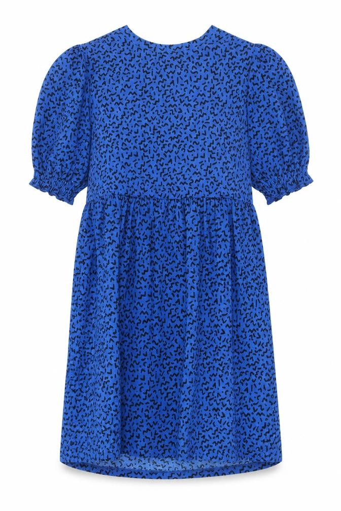 New Look Womens Blue Geometric Polyester A-Line Size 12 Round Neck Pullover