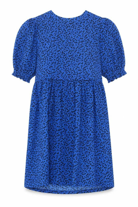 New Look Womens Blue Geometric Polyester A-Line Size 12 Round Neck Pullover