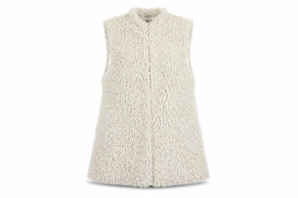 Atmosphere Womens Beige Gilet Waistcoat Size 10 Hook & Eye