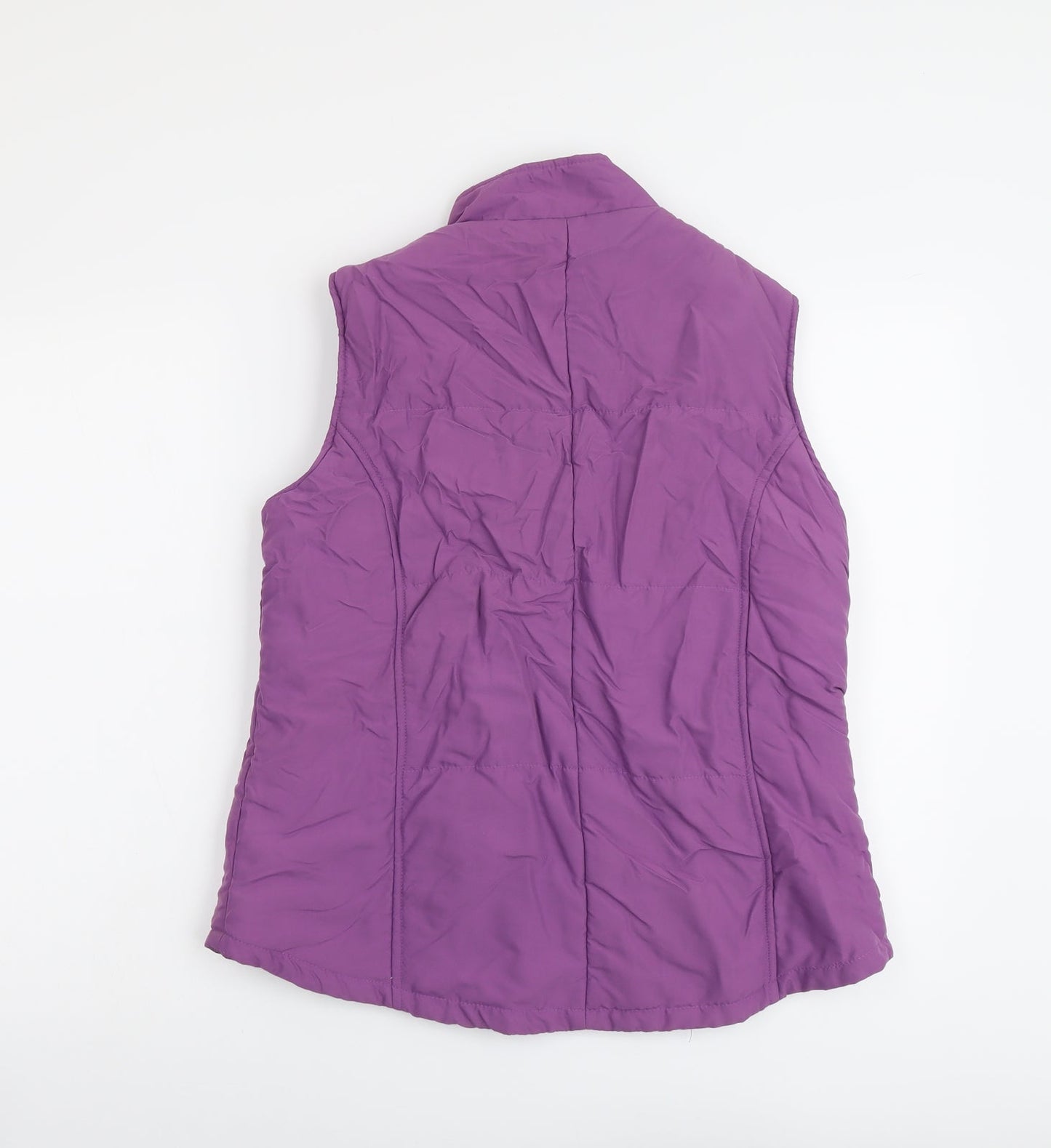 EWM Womens Purple Gilet Jacket Size 14 Zip