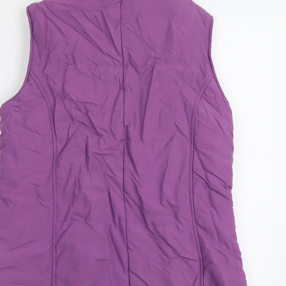 EWM Womens Purple Gilet Jacket Size 14 Zip