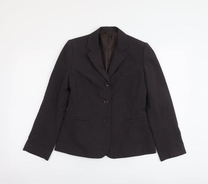 Next Womens Grey Polyester Jacket Blazer Size 8