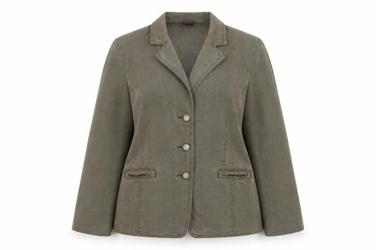 Pola Womens Brown Jacket Blazer Size 14 Button
