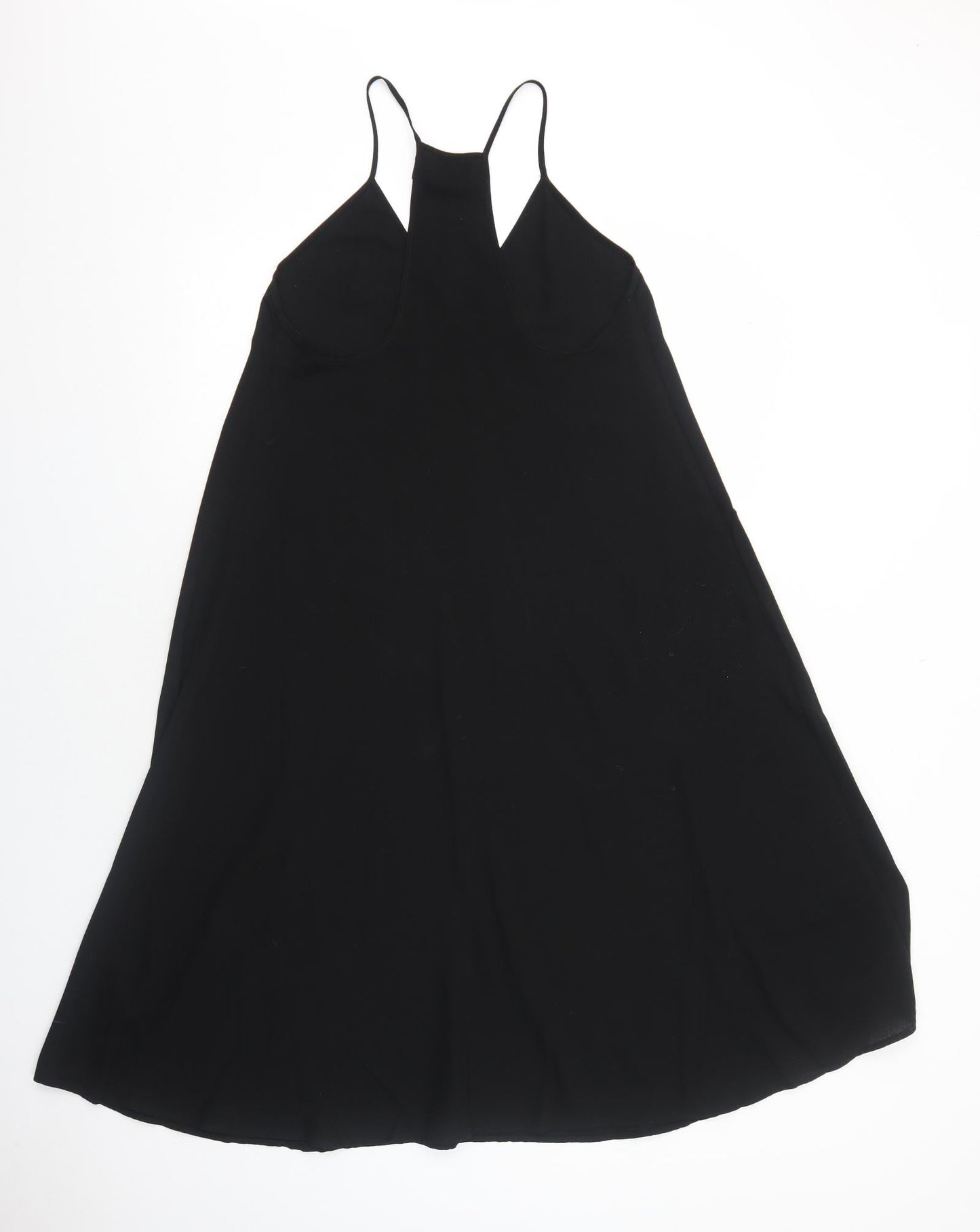 The Fifth Womens Black Polyester Trapeze & Swing Size S V-Neck Pullover