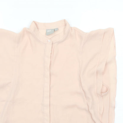 ASOS Womens Pink Polyester Basic Tank Size 12 Round Neck