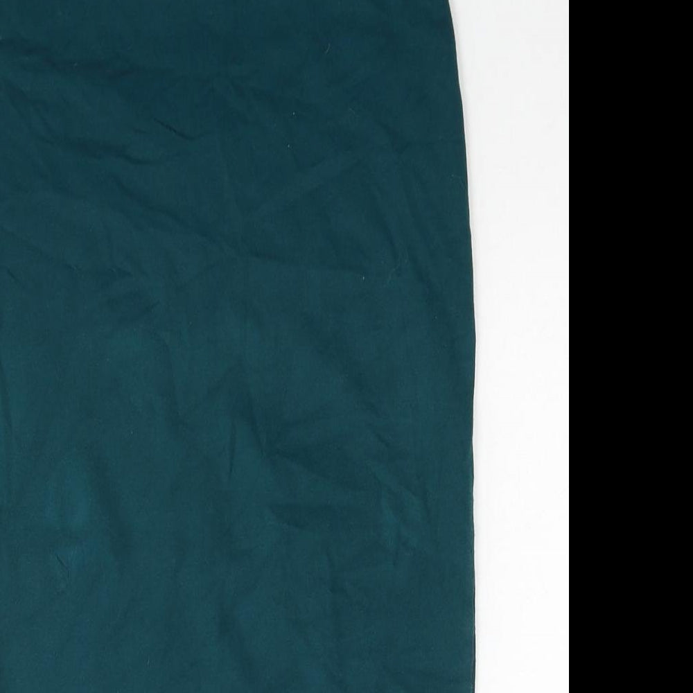 Atmosphere Womens Blue Cotton Bandage Skirt Size 8