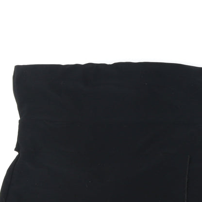 Preworn Womens Black Polyester Basic Tank Size 14 Off the Shoulder