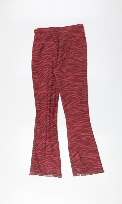 Candy Couture Girls Red Animal Print Polyester Jogger Trousers Size 12 Years Regular Pullover