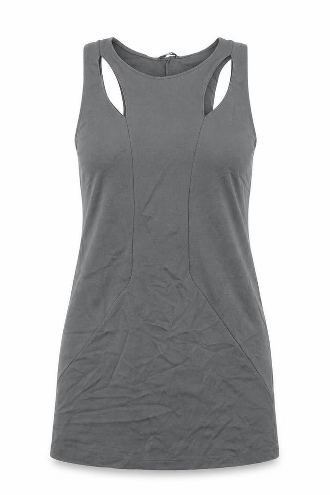 Tezenis Womens Grey Polyester A-Line Size S Round Neck Pullover