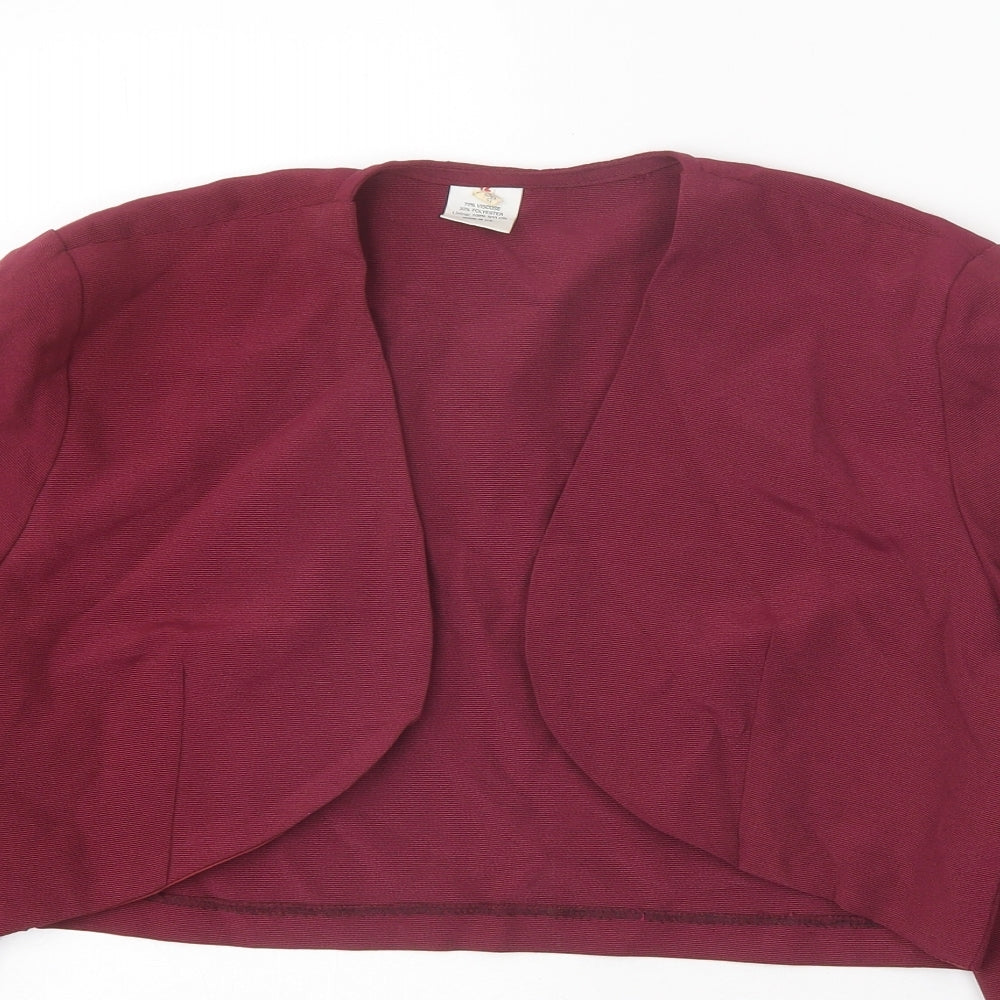 Preworn Womens Red Jacket Size 12