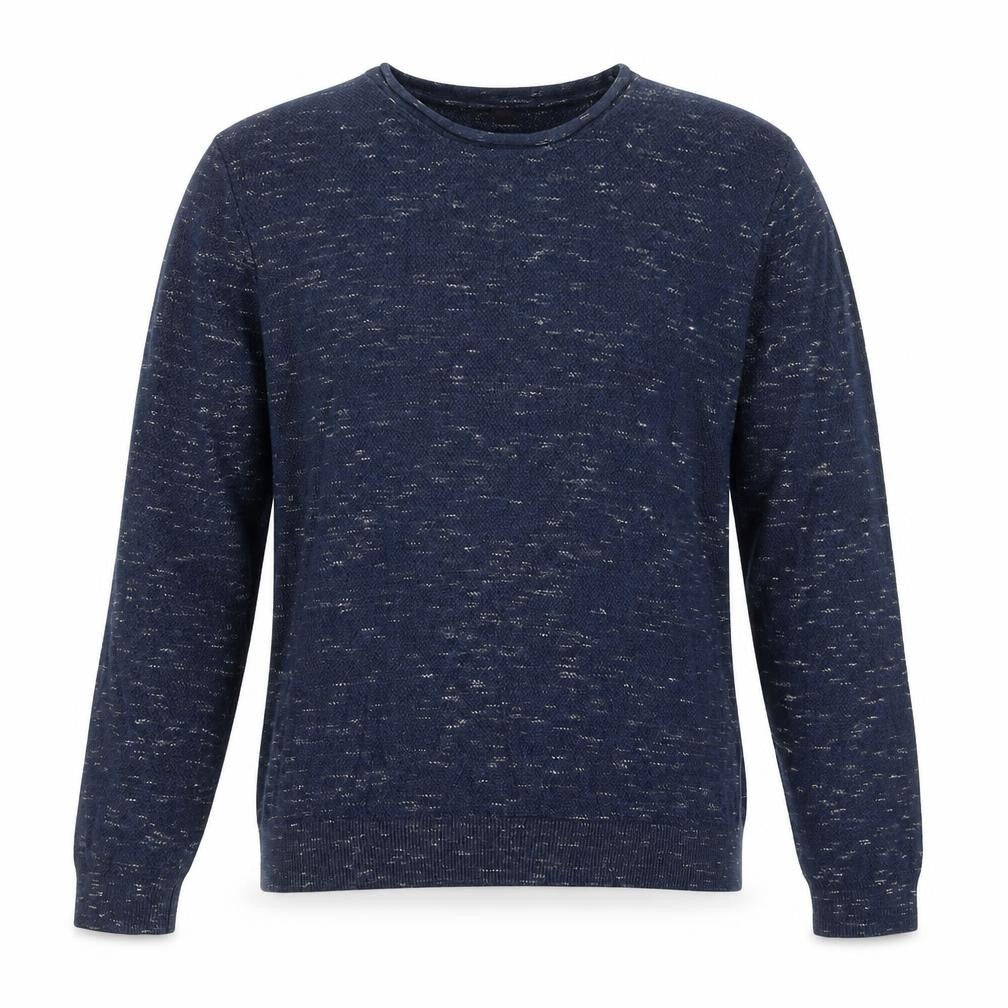 Topman Mens Blue Round Neck Cotton Pullover Jumper Size S Long Sleeve