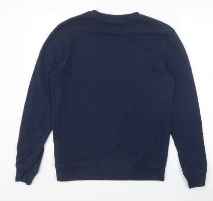 H&M Womens Blue Cotton Pullover Sweatshirt Size S Pullover