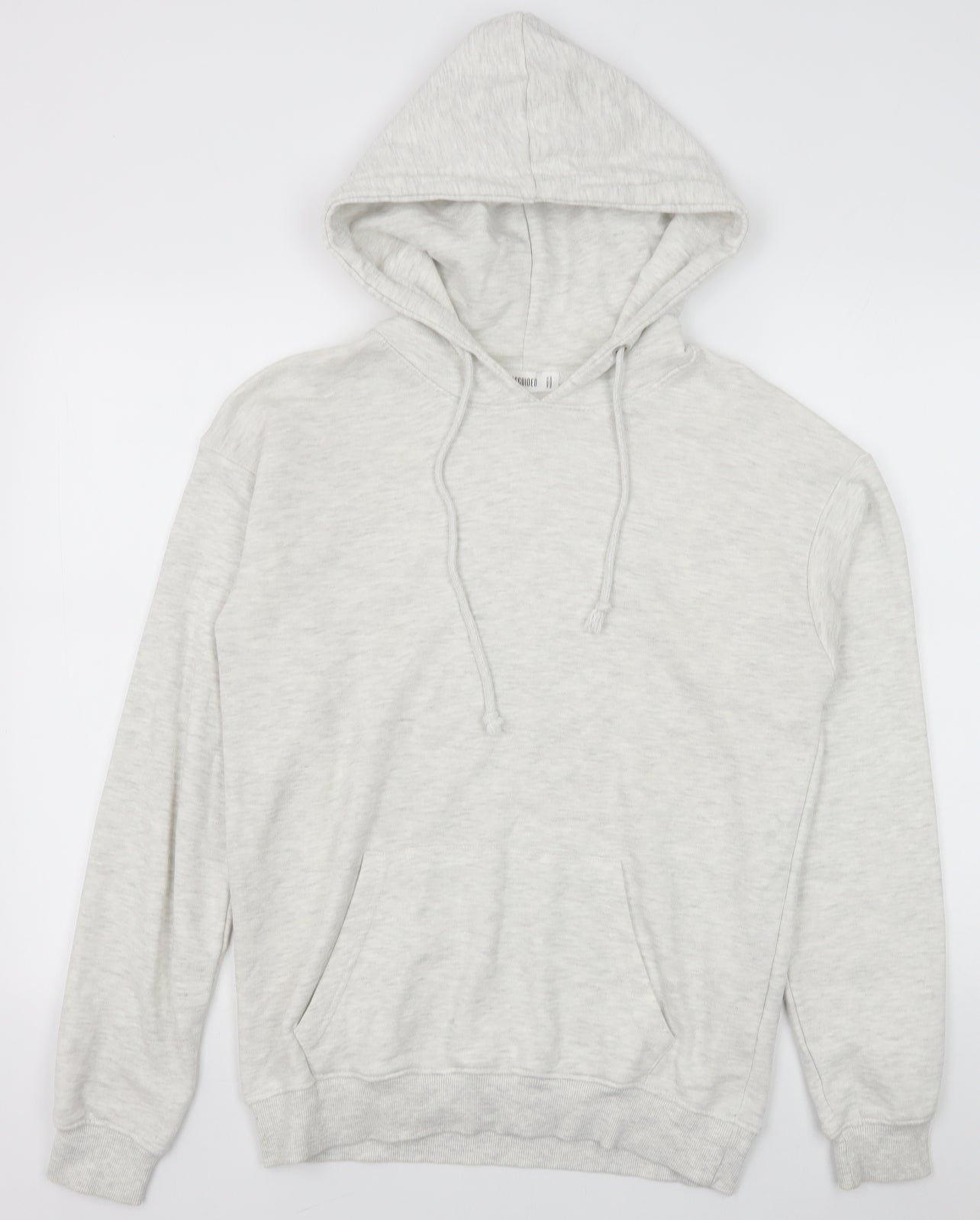 Missguided Womens Grey Cotton Pullover Hoodie Size 6 Pullover