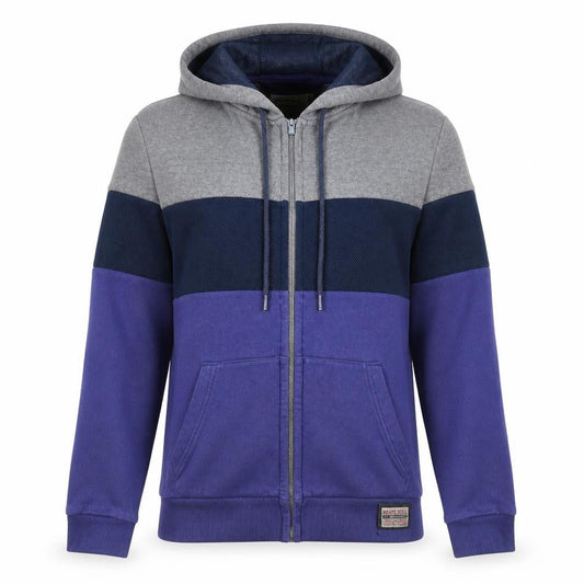 Brave Soul Womens Purple Cotton Full Zip Hoodie Size S Zip - Colourblock