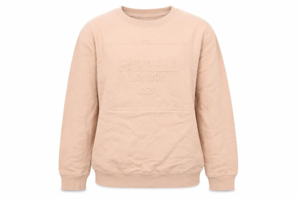 Farrell Womens Beige Cotton Pullover Sweatshirt Size M Pullover - Farrell London