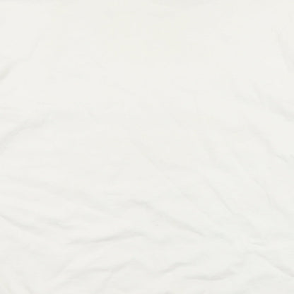 ASOS Womens White Cotton Pullover Sweatshirt Size M Pullover