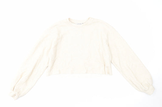 Clockhouse Womens Beige Viscose Pullover Sweatshirt Size XS Pullover