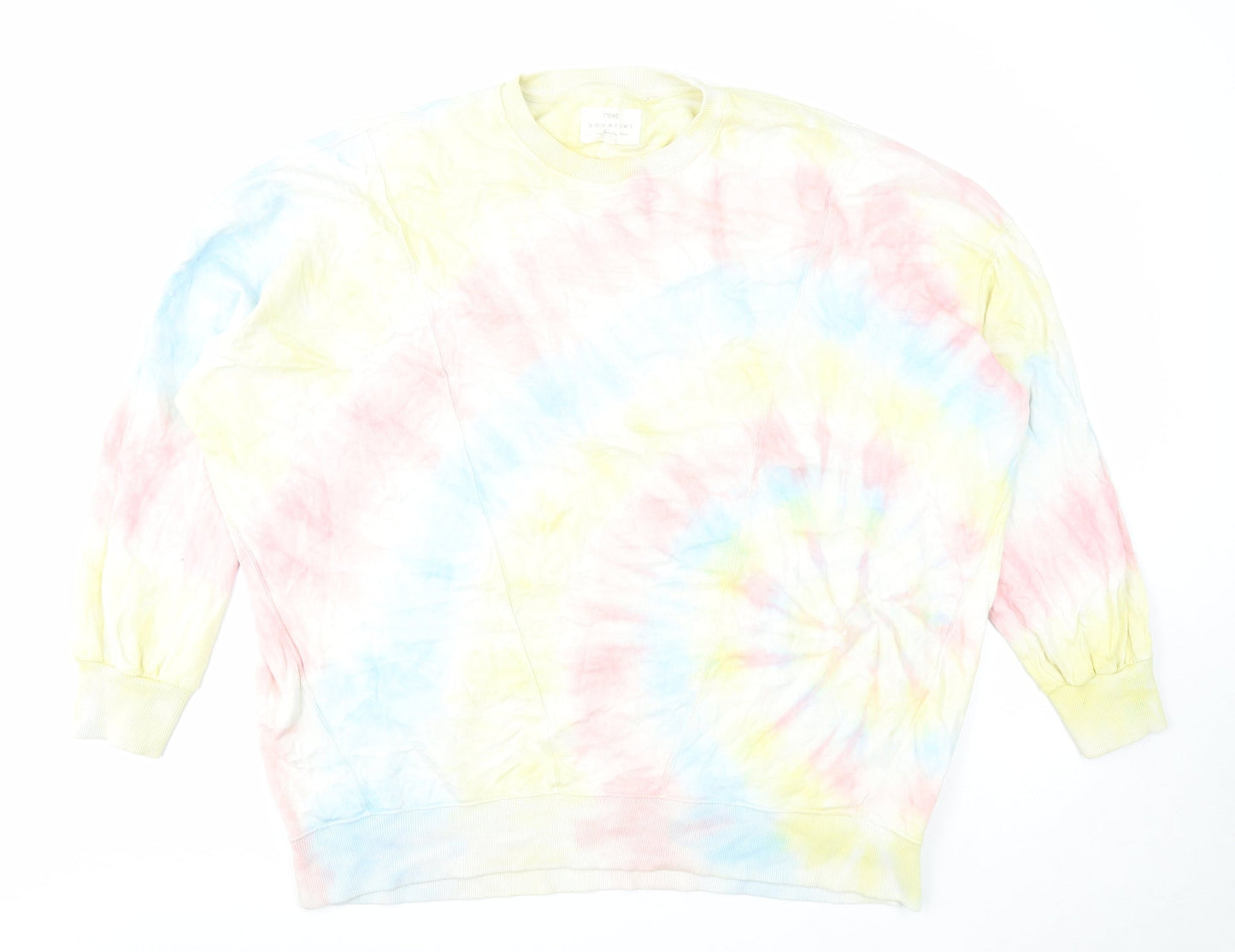 NEXT Womens Multicoloured Cotton Pullover Sweatshirt Size L Pullover