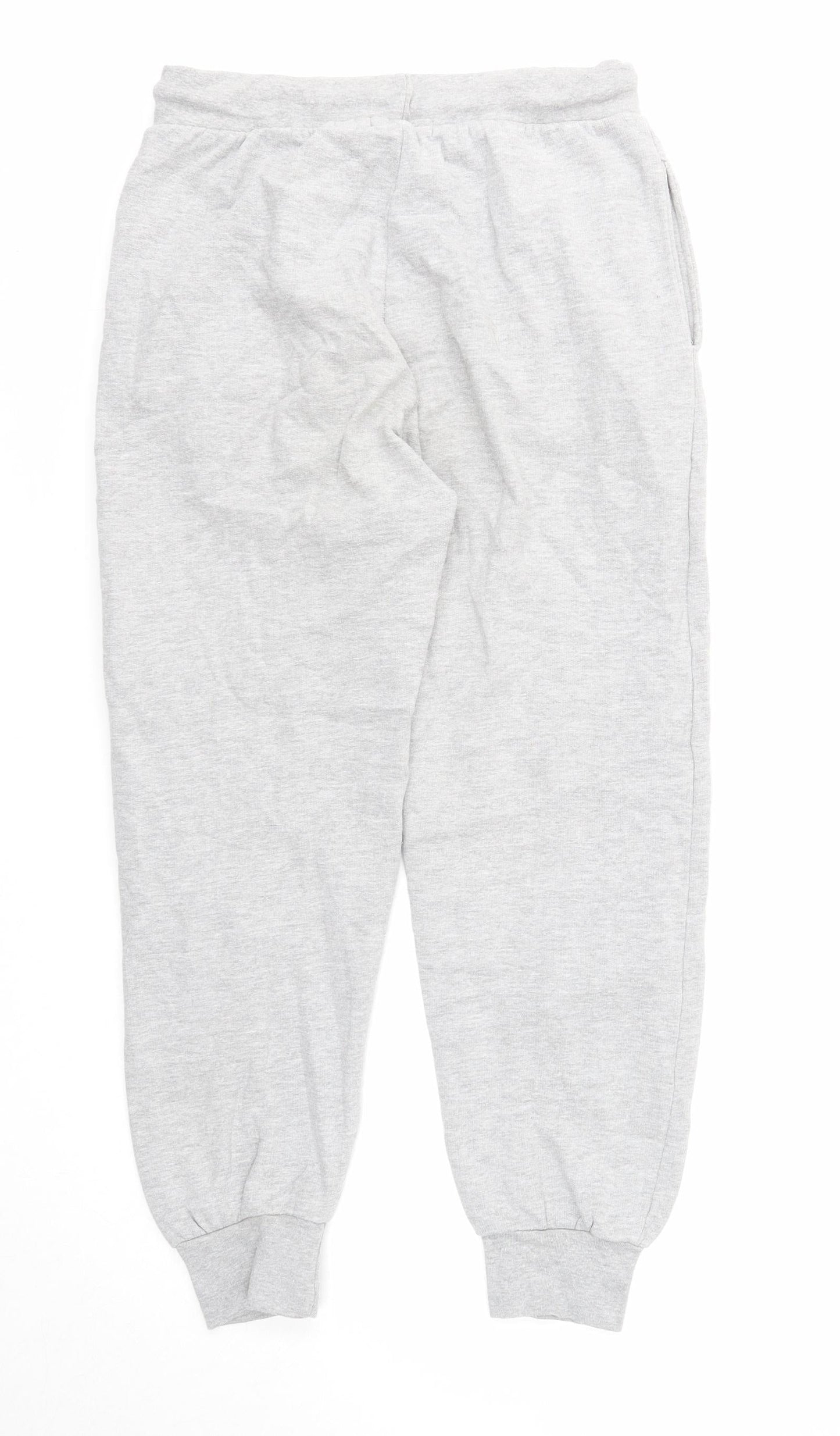 PRETTYLITTLETHING Womens Grey Polyester Sweatpants Trousers Size S Regular Drawstring - Chicago