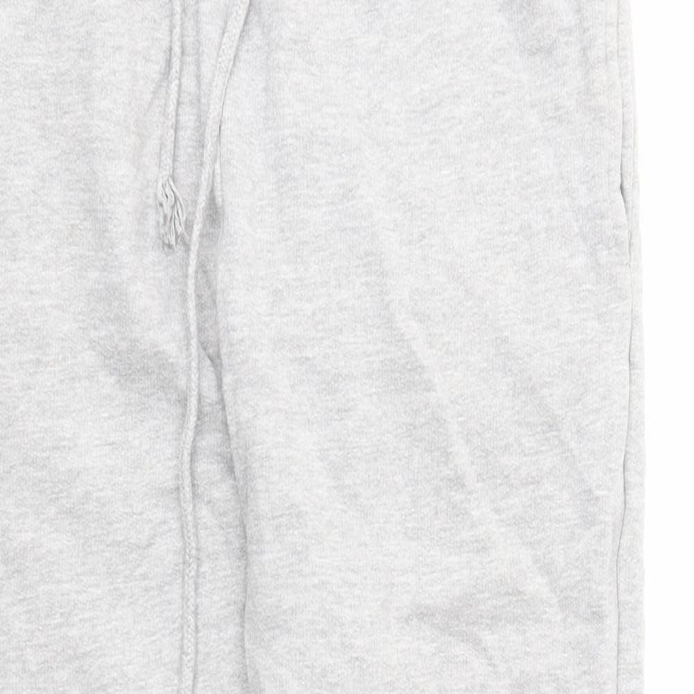 PRETTYLITTLETHING Womens Grey Polyester Sweatpants Trousers Size S Regular Drawstring - Chicago