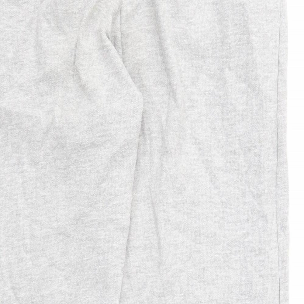 PRETTYLITTLETHING Womens Grey Polyester Sweatpants Trousers Size S Regular Drawstring - Chicago