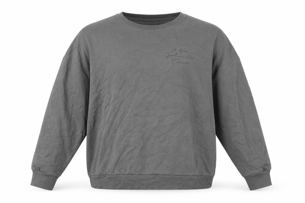 VILA Womens Grey Cotton Pullover Sweatshirt Size M Pullover