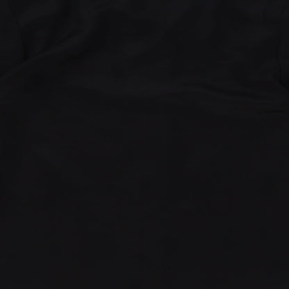 Butterfly Womens Black Polyester Basic Button-Up Size 12 Collared