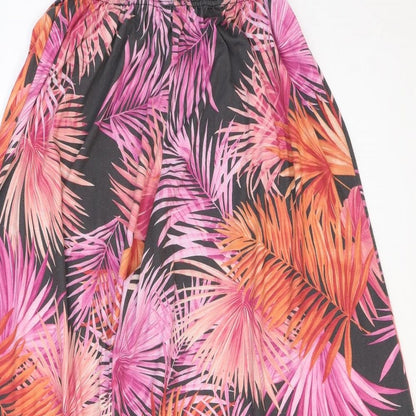 Decoy Womens Pink Geometric Polyester Trousers Size 30 in Regular