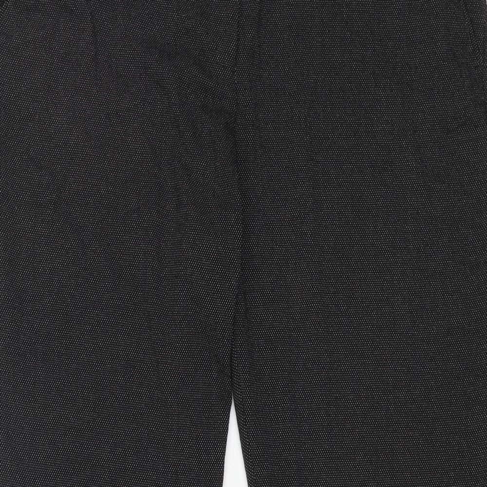 M&Co Womens Grey Polyester Dress Pants Trousers Size 14 L30 in Regular Zip