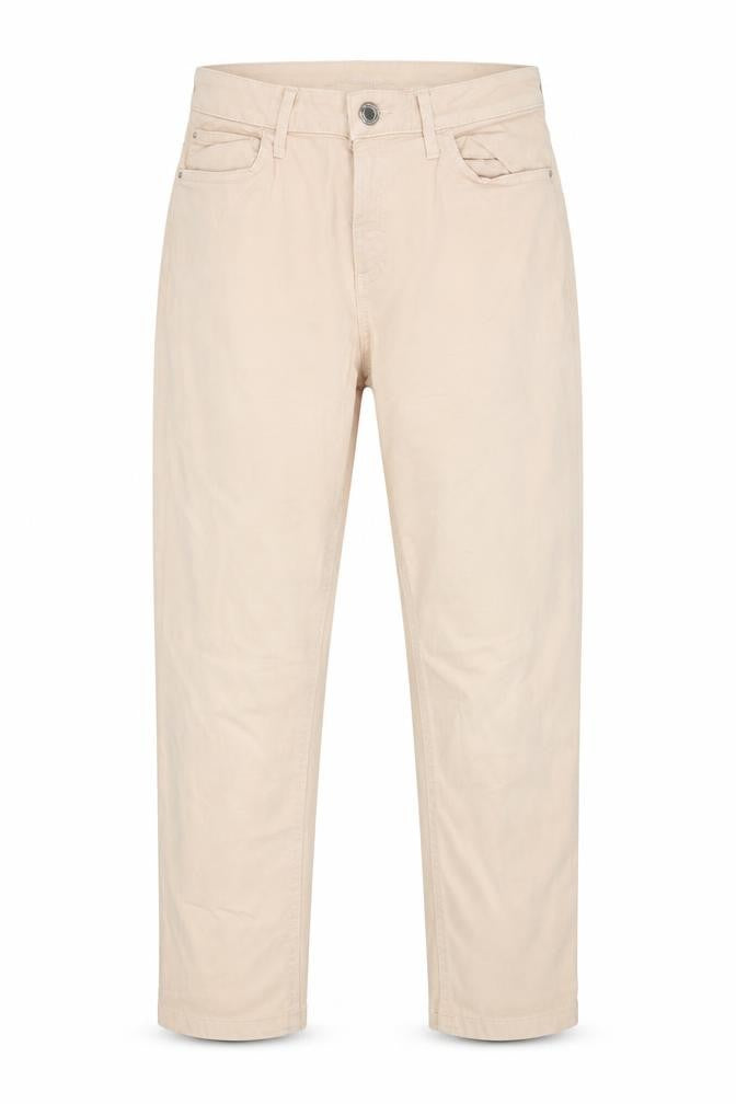 Marks & Spencer Womens Beige Cotton Straight Jeans Size 10 L21 in Regular Button